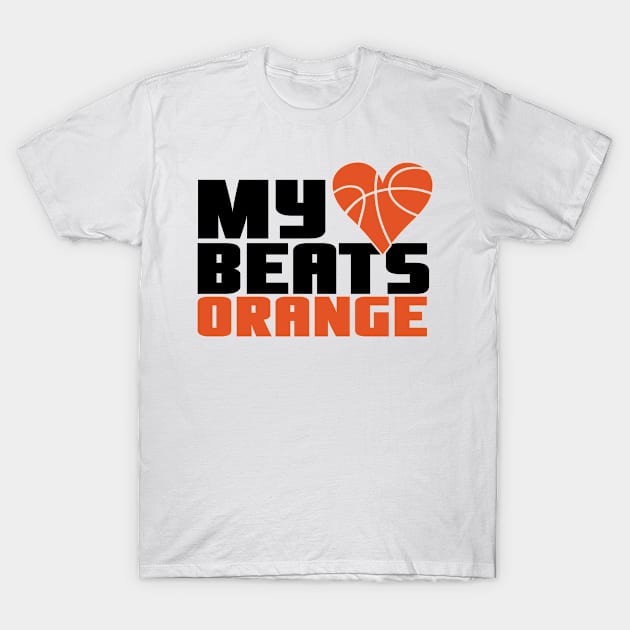 My heart beats orange T-Shirt by nektarinchen